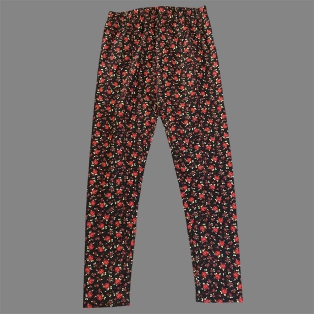 No Boundaries Floral Leggings Womens Juniors Size Medium‎ (7-9) Stretch Pants